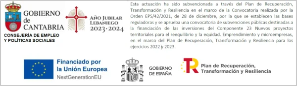 Logotipos: Cámara de Comercio de España · Fondo Europeo de Desarrollo Regional (FEDER) · Convocatoria Sostenibilidad 2021